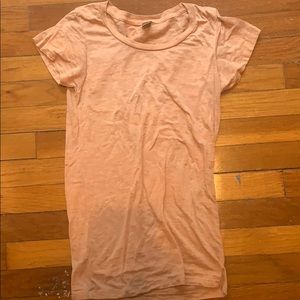 Beige / semi see through alternative apparel tee
